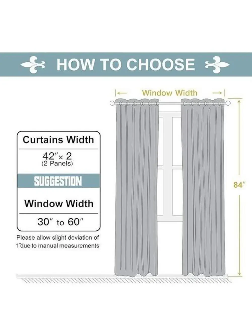 Brand New ChrisDowa Blackout Curtains – Royal Blue, 42